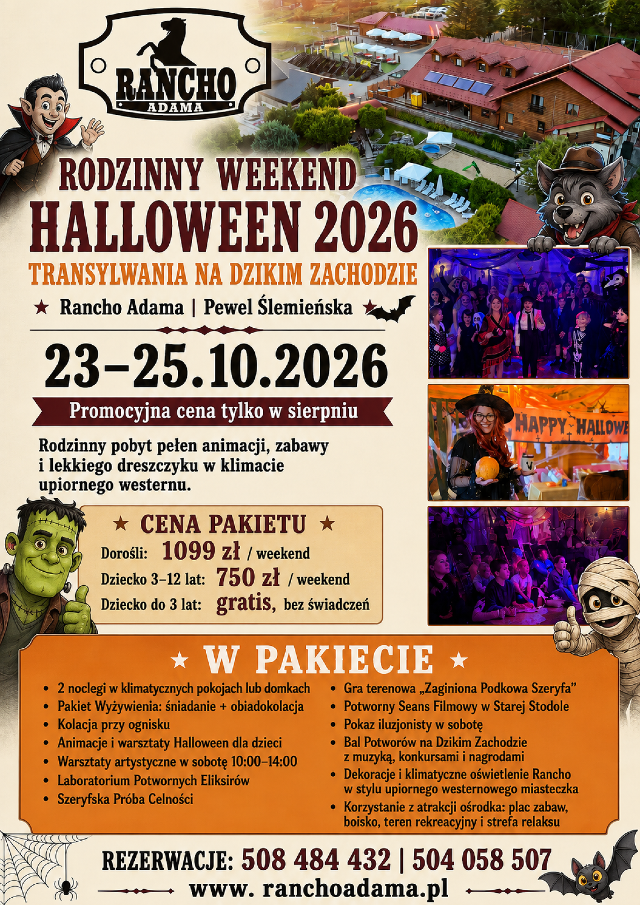 Halloween 2026 Rancho Adama - plakat wydarzenia